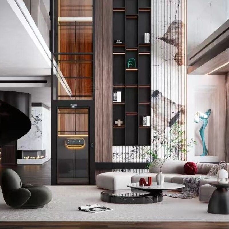 Лифт с винтовым приводом для 1-2 человек Внутренний винтовый лифт для дома