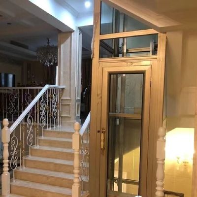 Аварийная остановка кнопка гидравлический Mrl лифт 4,7 кВт мотор нержавеющей стали рамы кабины для жилых