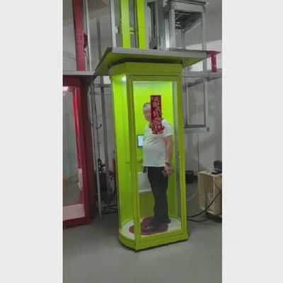 Гранитный пол Капсуловый лифт для 2 человек Стеклянный Капсуловый лифт