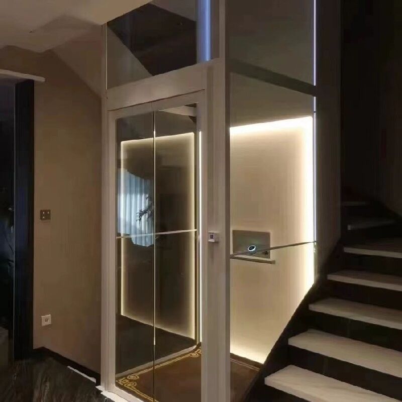 Кабинный гидравлический домашний лифт из нержавеющей стали 304 – однофазный 220 В